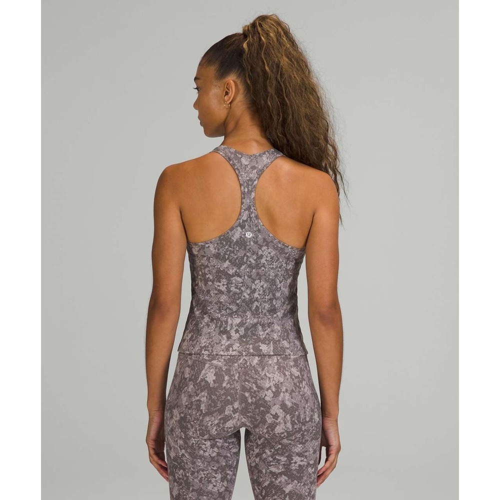 Lululemon Cool Racerback Tank Top Shorter Length in Lunar Rock Multi Camo